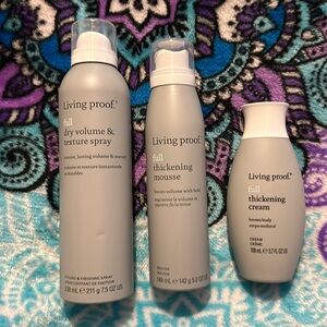 Living Proof Full Bundle w/ thickening cream, mousse & dry volume spray